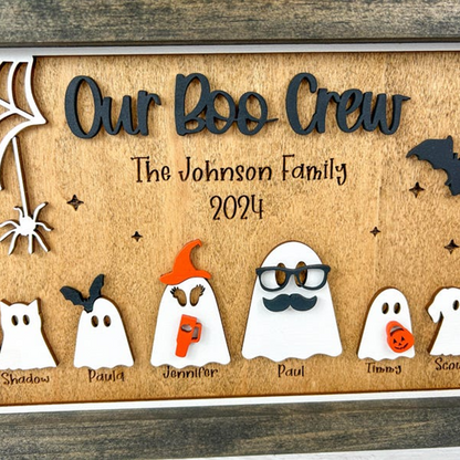 Personalized Ghost Family Sign,  Ghost Shapes, and Accessories