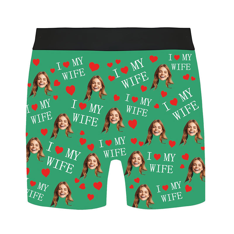 Customized Boxers with Images, Personalized Face Photo Boxers