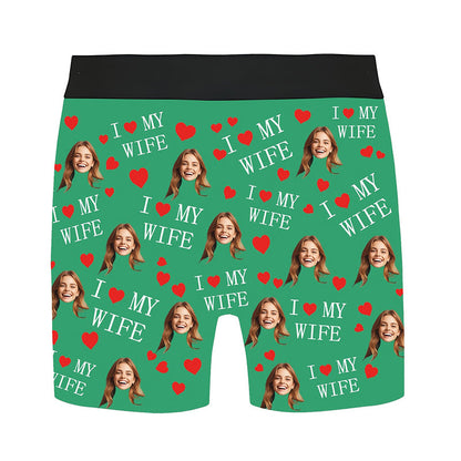 Customized Boxers with Images, Personalized Face Photo Boxers