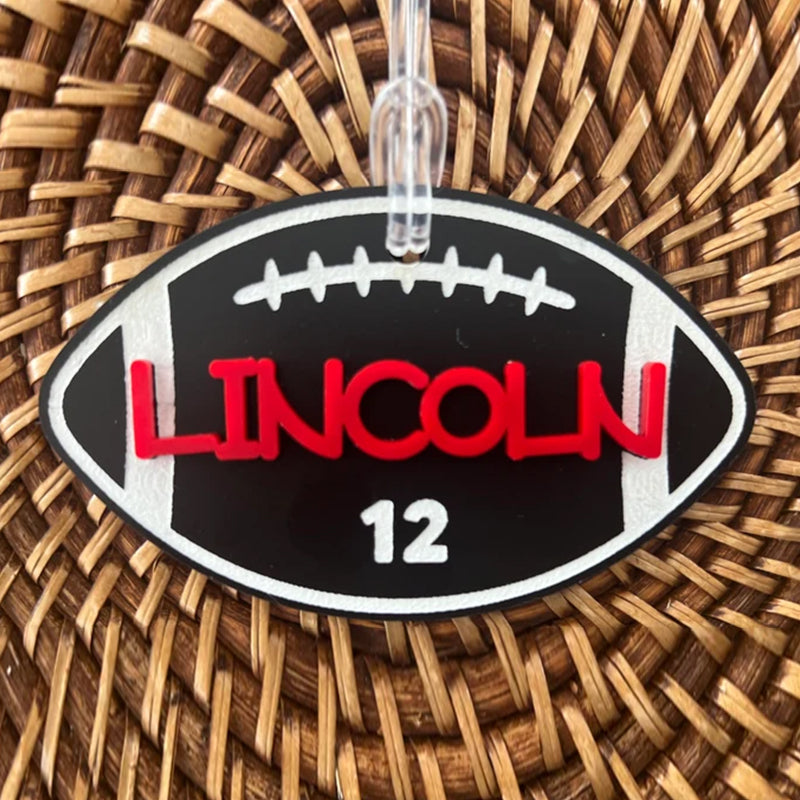 Personalized Name Tag Personalized Baseball Swimming Lacrosse Volleyball Hockey Soccer Dance Cheer Pom Tennis Football Hockey Track Pickleball Basketball Bag Tag
