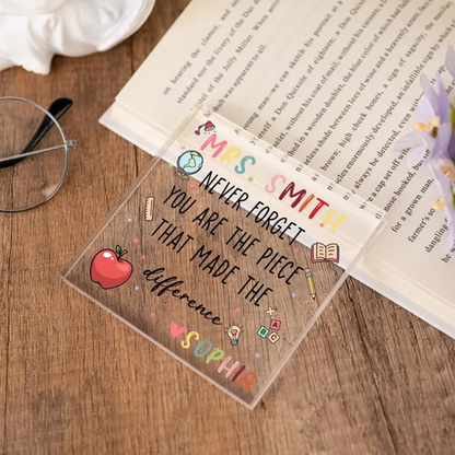 Teacher Appreciation Gift, Custom Thank You Teachers Plaque