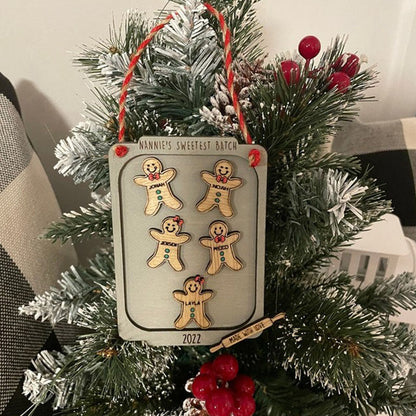 Personalized Cookie Christmas Ornament Gingerbread  Family Ornament Cute Ornament