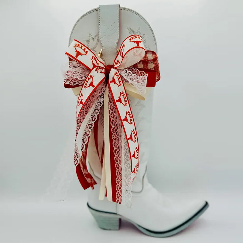 Boot Bow Sets Personalized University College,Game Day