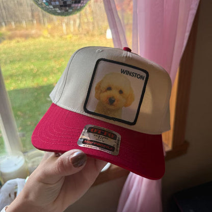 Custom Pet Portrait Trucker Hat