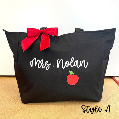 Teacher Bag Personalized, Teacher Tote Bag