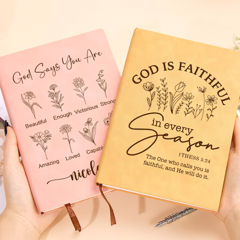 Personalized Christian Journal for Her,Bible Scripture Study Journal