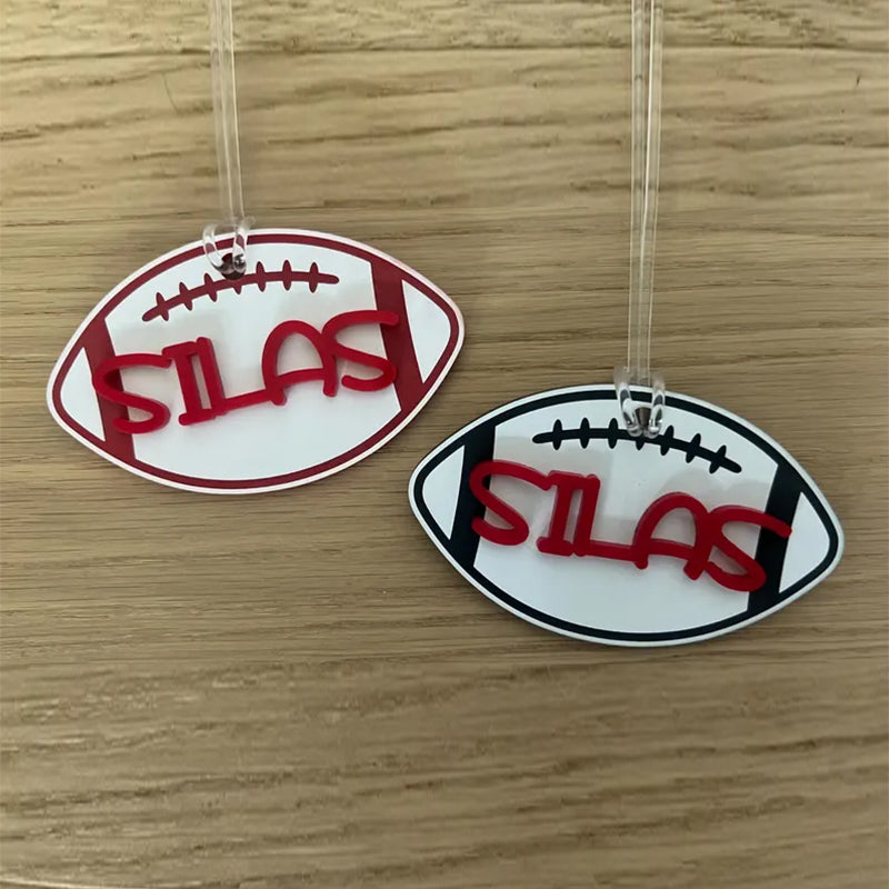 Personalized Name Tag Personalized Baseball Swimming Lacrosse Volleyball Hockey Soccer Dance Cheer Pom Tennis Football Hockey Track Pickleball Basketball Bag Tag