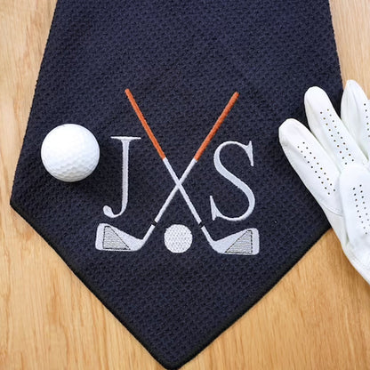 Personalized Print Golf Towel Custom Golf Towel