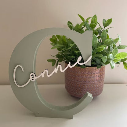 Personalised Wooden Letters Gift , Nursery Decor , New Baby Boy Girl