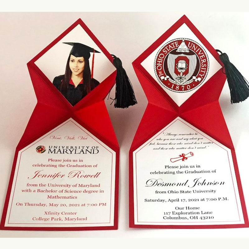 Graduation Invitation 2026 (5 pieces), College Graduation Announcement, High School Grad Party Invites