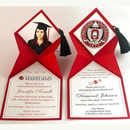 Graduation Invitation 2026 (5 pieces), College Graduation Announcement, High School Grad Party Invites