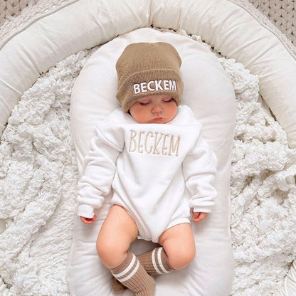 Embroidered Children's Beanie Hat, Personalized Hat for Babies and Toddlers, Kids Name Hat