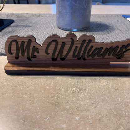 Desk Name Plate | Great custom gift for male or female teacher