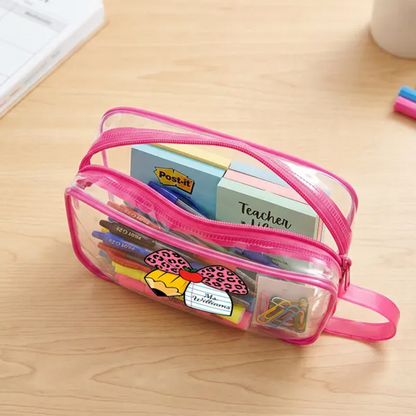 Personalized Teacher Gift Bag Custom Teacher Name Pouch PVC Makeup Bag