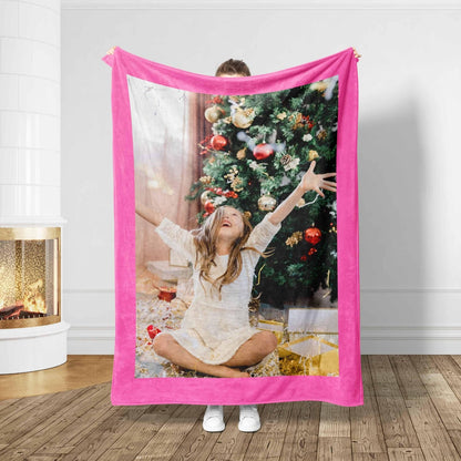 Custom Photo Collage Blanket, Minky or Sherpa Throw