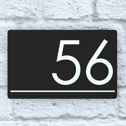 Modern Contemporary Acrylic Property Number Door Sign Plaque
