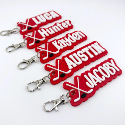 Personalized Sport Keychain Sports Bag Name Tag