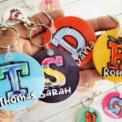 Personalized Teacher Keychain Appreciation Gift Back to School Gift