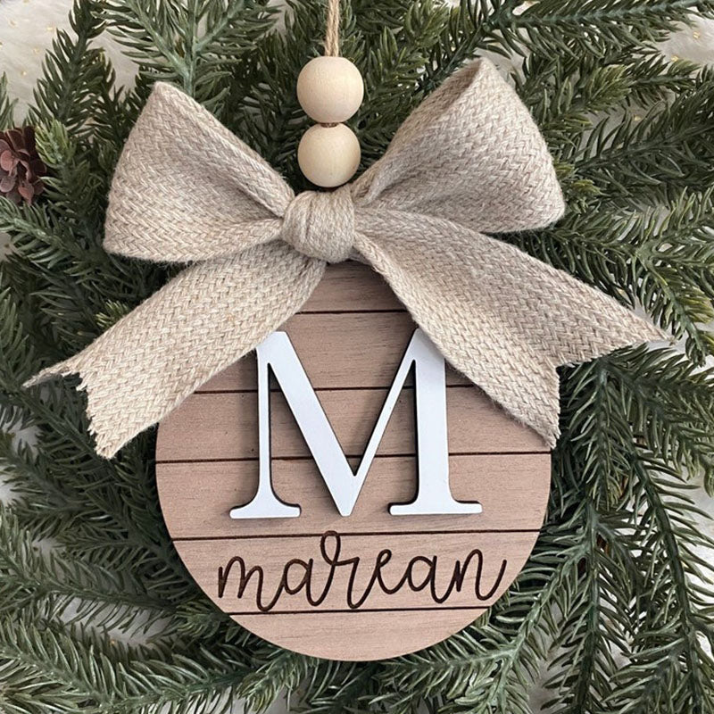 Family Name Christmas Ornament | Last Name | Monogram