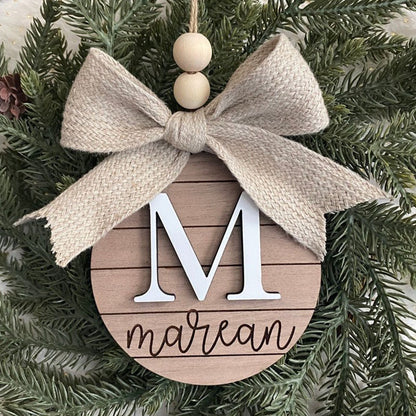 Family Name Christmas Ornament | Last Name | Monogram