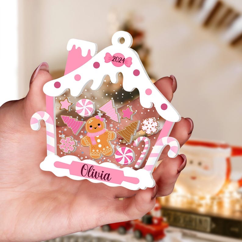 Personalized  Kids Ornament, Custom First Christmas Kids Ornament 2024