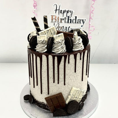 Personalised Double Layer Topper Swirly Style, Wedding Cake Topper