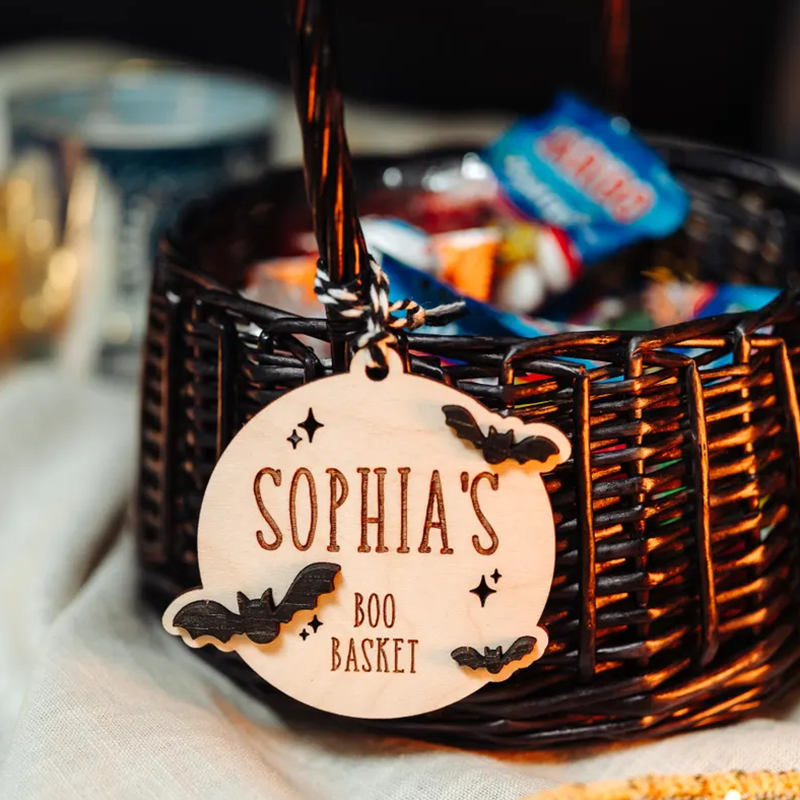 Halloween Name Boo Basket Tag