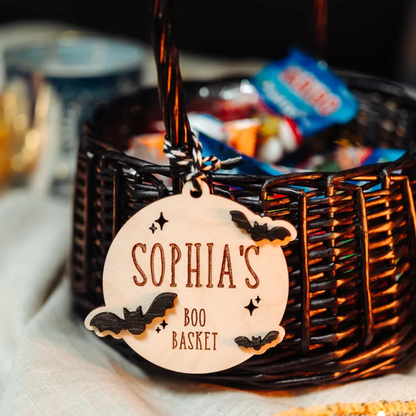 Halloween Name Boo Basket Tag