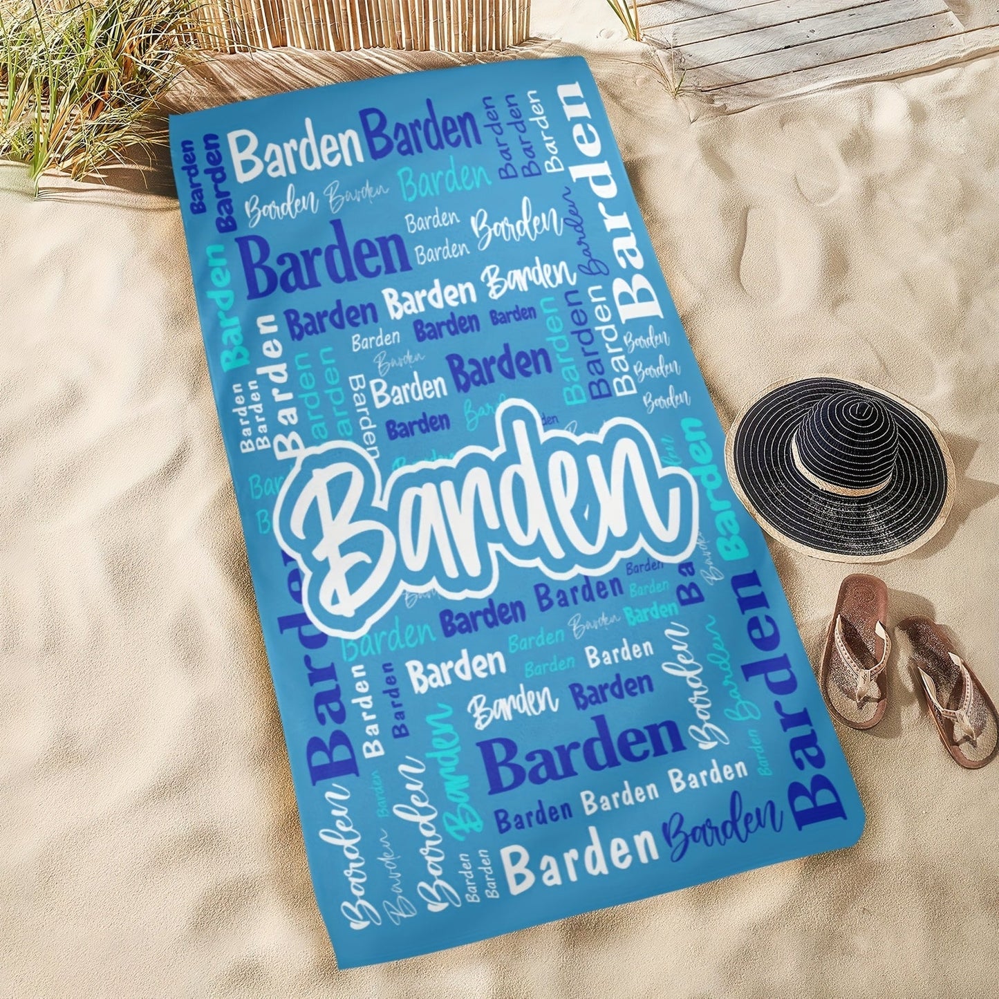 Personalized Name Beach Towel - Super Absorbent