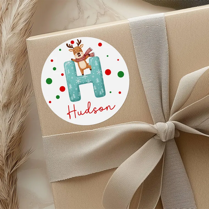 Personalized Name Christmas Gift Stickers, Gift Tag Stickers