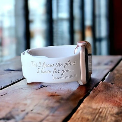 Psalms 46:5 Engrave Watch Bands, Series 1-7 +SE 38MM 40MM 41MM 42MM 44MM 45MM 49MM Scripture Watchband