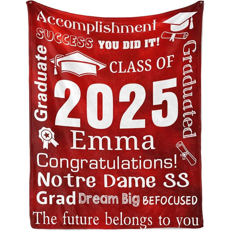 Personalized Graduation Blankets Graduation Gift