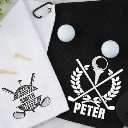 Personalized Print Golf Towel Custom Golf Towel