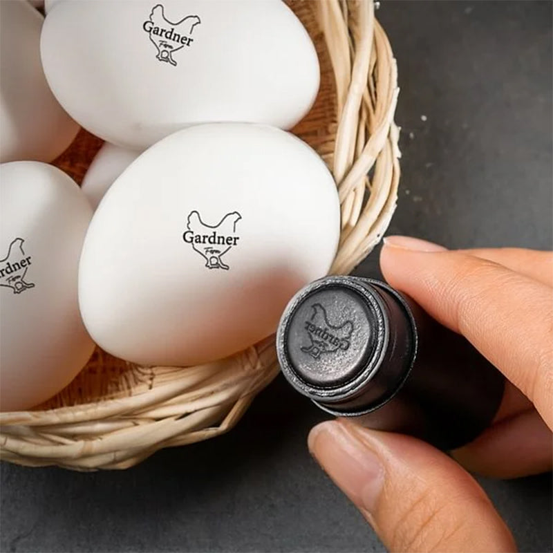 Personalized Custom Egg Stamp! Farm Stamp | Egg Marking | Egg Stamper | Egg Carton Stamp