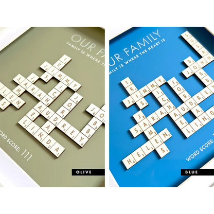 Mothers Day Presents Scrabble Frame Family Tree Personalized Decor Gift