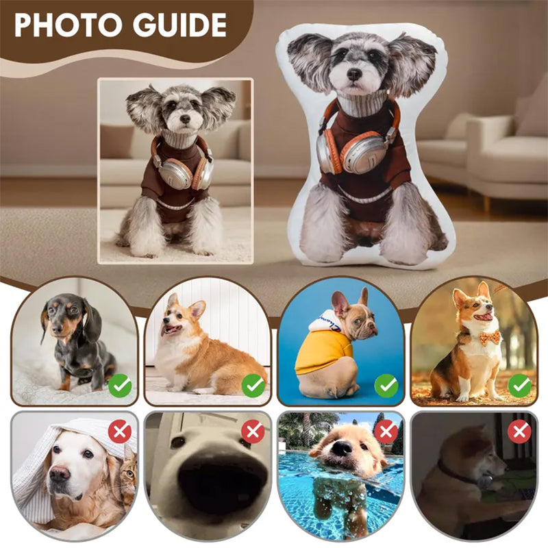 Personalized 3D Pet Pillow Custom Shape Pet Pillow Dog Pillow Cat Pillow Pet