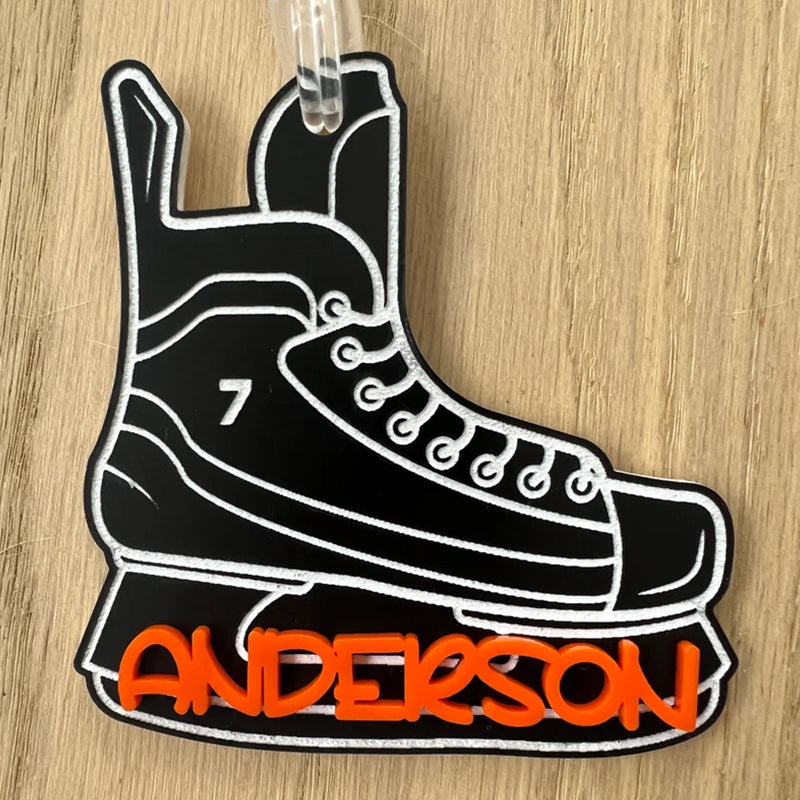 Personalized Name Tag Personalized Baseball Swimming Lacrosse Volleyball Hockey Soccer Dance Cheer Pom Tennis Football Hockey Track Pickleball Basketball Bag Tag