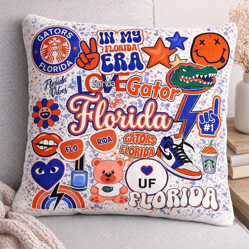 Custom College Pillows, University Pillow, College Bed Party Pillows Graduation Gift