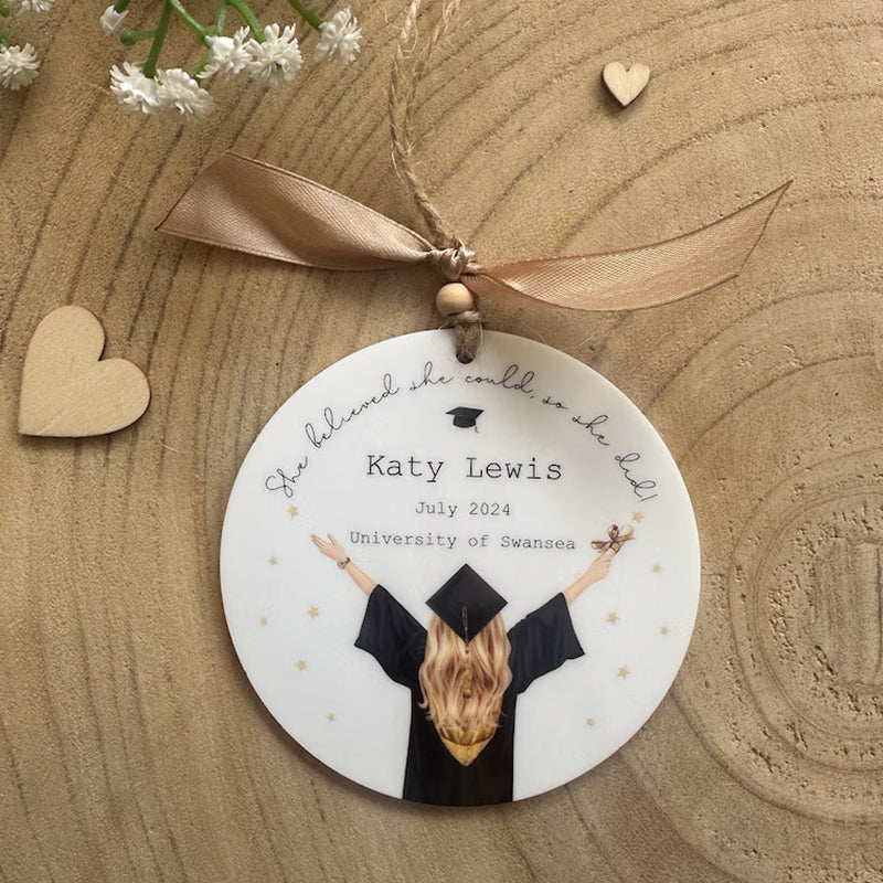 Personalised Graduation Gift Keepsake, University Graduation Gift