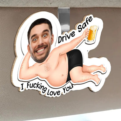 Personalized Photo  Car Visor Clip + Photo KeyChain