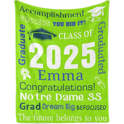 Personalized Graduation Blankets Graduation Gift