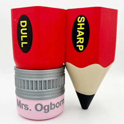 Pencil holder for primary school teachers desk sharp dull