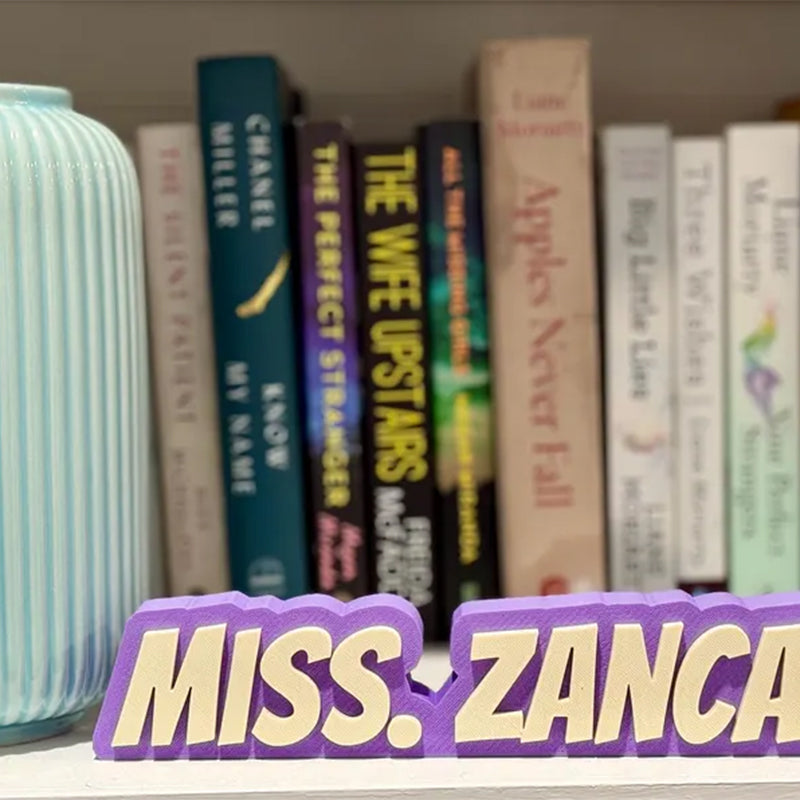 Personalized Teacher Name Plate