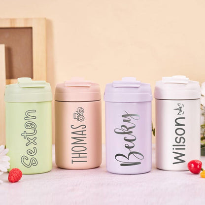 Personalized Water Bottles First Birthday Gifts for Kids Toddlers, Kids Tumbler Custom Name Cup