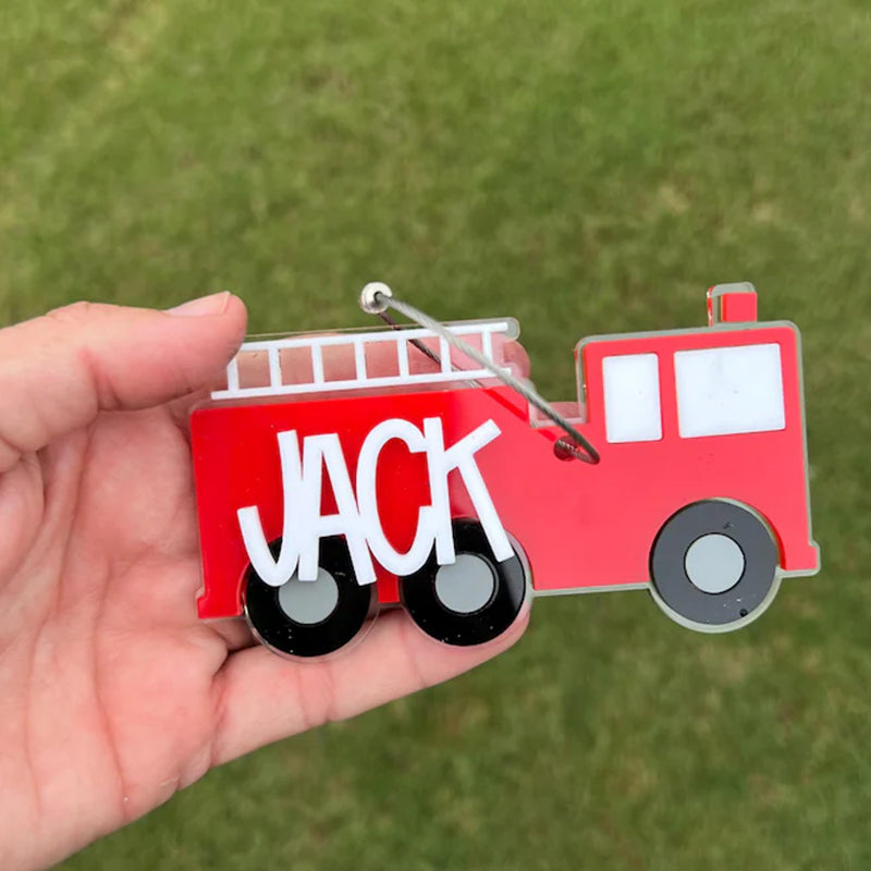 Fire Truck Keychain