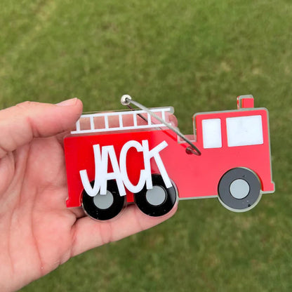 Fire Truck Keychain