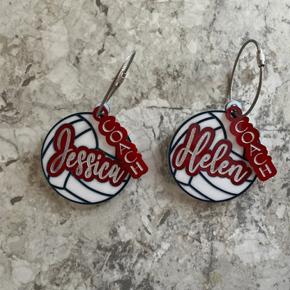 Volleyball Bag Tag or Keychain