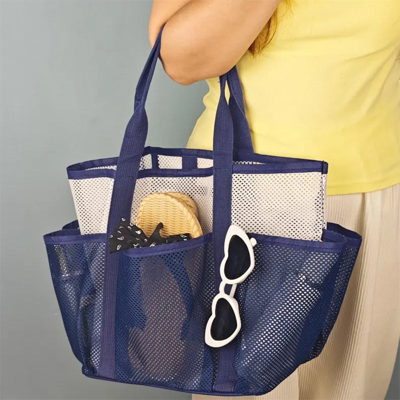 Personalized Beach Tote Bag,Beach Mesh Bag,Girls Travel Wash Bag