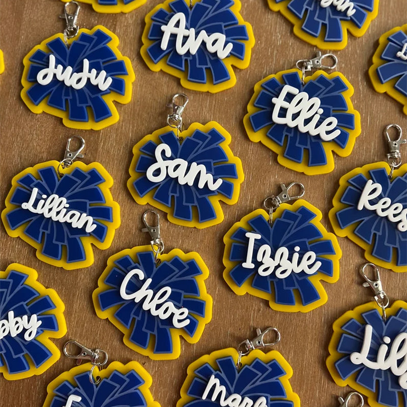 Pom Pom Bag Tags