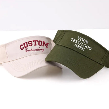 Custom Embroidered Tennis Visor With Name Personalized Womens Visor Baseball